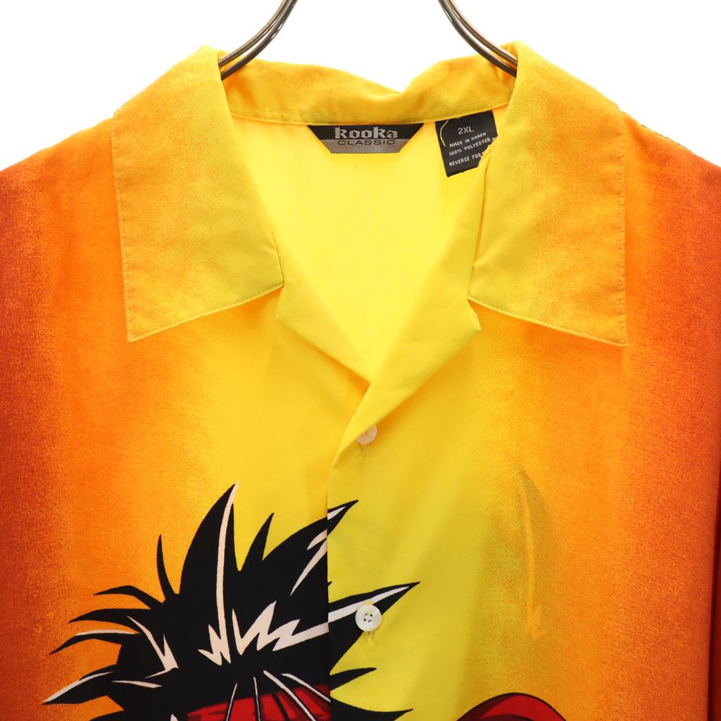 ROORA CLASSIC Rurouni Kenshin Сагара Саносукэ Рубашка с коротким рукавом с открытым воротником Мужская Б/У