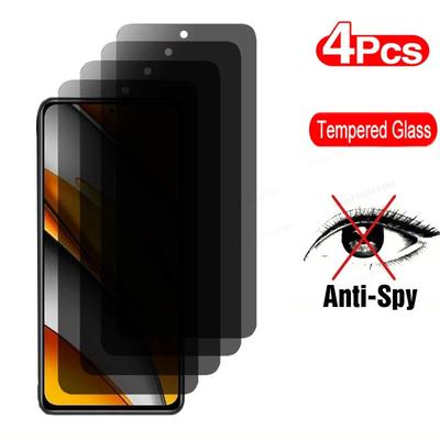 4 шт., защитное стекло для конфиденциальности Xiaomi Poco F3 X3 Pro Nfc F4 X4 Gt M5 M5S, защита от шпионажа для Poco F4 C40 M3 M4 Pro F2 Pro X3
