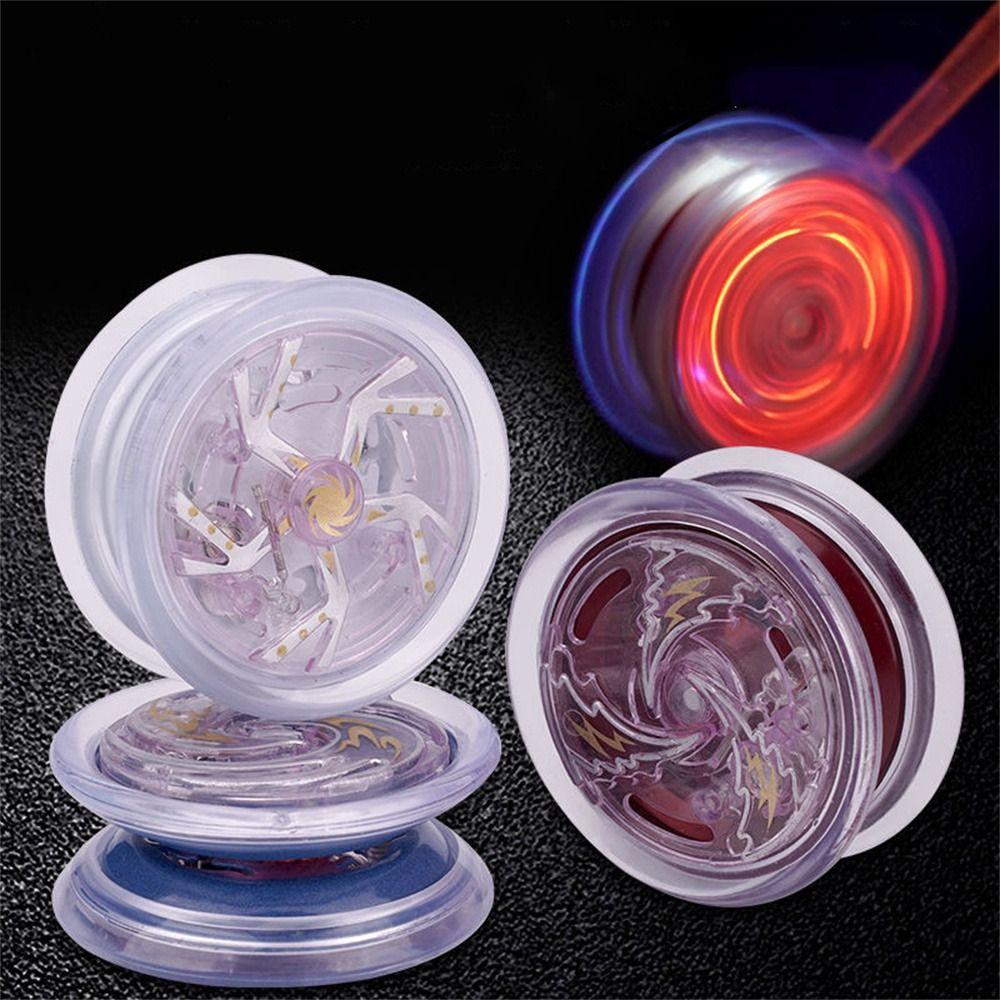 Kids Beginners Interesting Toy High Speed Metal Yoyo Luminous Yoyo Competition Yo-Yo Aluminum Yoyo