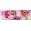 Set of Three Pictures Canvas Print Pink Vintage Roses