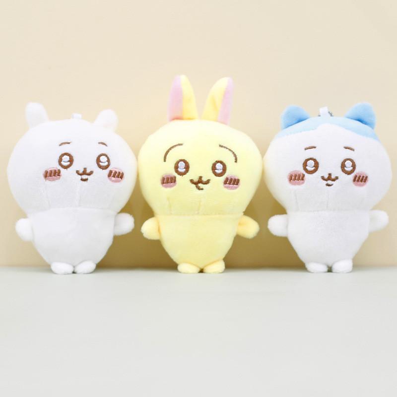 Очаровательный плюшевый брелок-мишка, милый шарм для сумки из мягкого короткого плюша, желтый