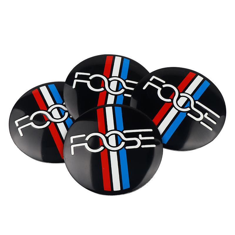kcajq5 3D Car Styling Aluminum Emblem Car Wheel Center Hub Caps Dust Cover Sticker For Ford Focus MK2 MK3 Ranger Fiesta S MAX Mustang