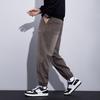 [Optional Fleece] Men's New Autumn/Winter Casual Lyocell Embroidered Drawstring Sports Pants