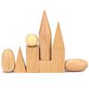 10Pcs/Set Solids Aids Kids Geometric Educational Wooden Learning  Toy