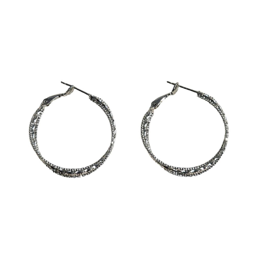 Niche fashion design sense cold wind earrings personality exaggerated light luxury high sense earrings versatile temperament earrings women