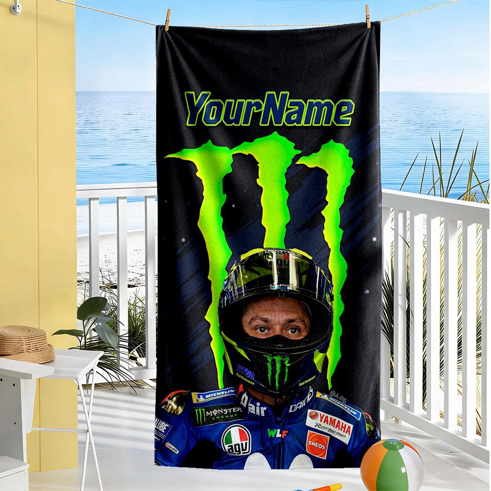 Doctor46 Customize Text Beach Towel High Absorbency Quickdry Portable For Swimmingbeachcamping Travel Beach Accessoriesgym