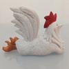Креативные декоративные фигурки петуха, поделки из смолы, забавные гламурные петух с большим хвостом для стола, аксессуары для украшения дома