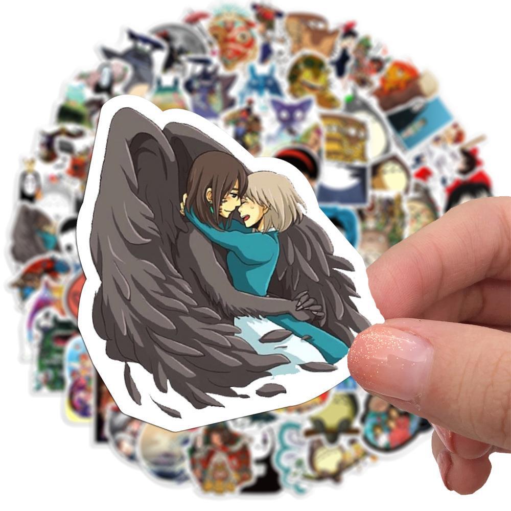 10/50/100 шт., наклейки с героями мультфильмов Ghibli Хаяо Миядзаки, водонепроницаемые наклейки «сделай сам», цветочное растение, набор наклеек для водяной чашки, ноутбука, скрапбукинга, дневника, наклейки