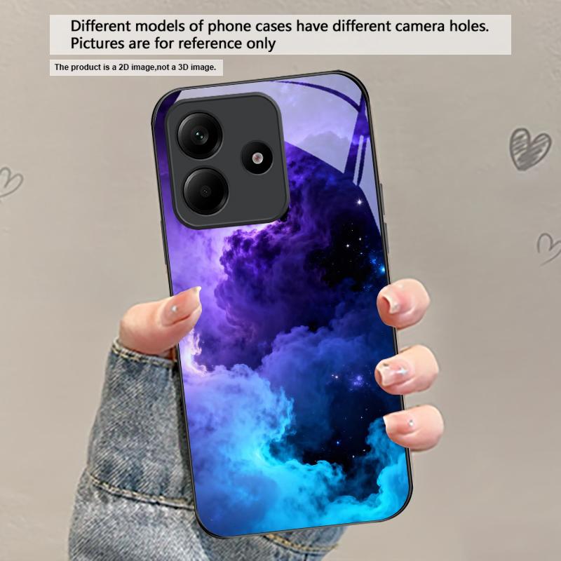 Горячий оранжево-золотой цвет Для Redmi Note 14 Pro+ 13 Pro 8 9 9S 12S 10 Pro 11 12 13C 14C A3 12 13 K60 Ultra Черное стеклянное чехол для телефона