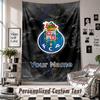 Custom Tapestry Wall Hanging, FC Porto Personalized Name Text Home Wall Decor