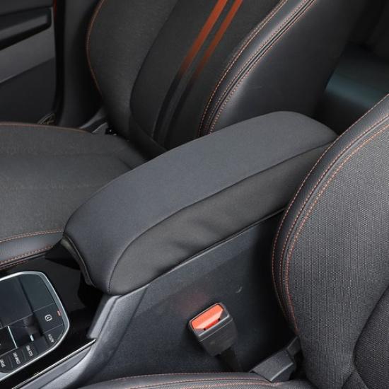 Black Cloth Center Console Armrest Box Panel Cover For BMW 2 Series -23