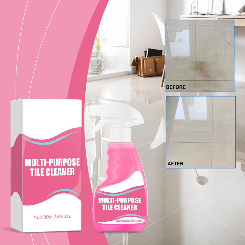 Multi Purpose Tile Cleaner Strong Stain Removal Cleaning Degreasing Stain Removal Kitchen Bathroom Cleaner 120ml