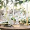 1 Set Floral Hoop Centerpiece with Stand Table Metal Garland Hoop for DIY Crafts Weddings Decorations