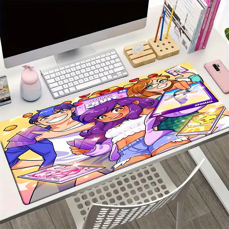 Aphmau Theme Mouse Pad, Non Slip Rubber Base, Multifunctional Office & Home Decor, Perfect for Workspace Personalization.
