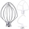 Blender Kit for K45DH Dough Hook,K45WW Wire Whip,K45B Coated Flat Blade Scraper,3 Pcs Bowl Vertical Mixer Repair Kit