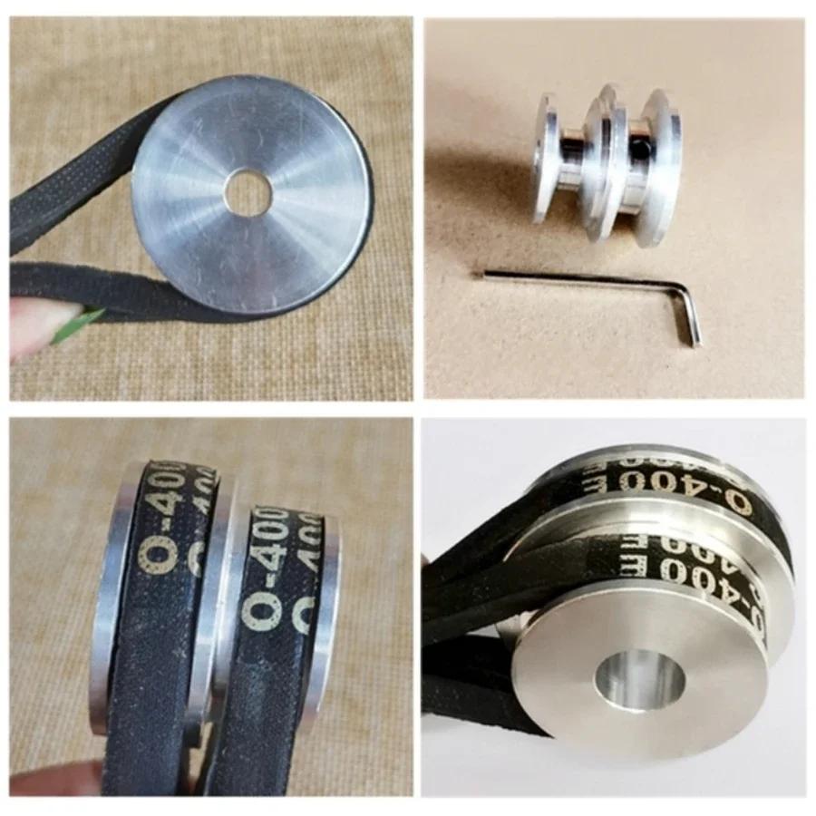 Алюминиевый сплав 40/50 мм Двухручейный шкив 8-20 мм Фиксированное отверстие V-образный шкив