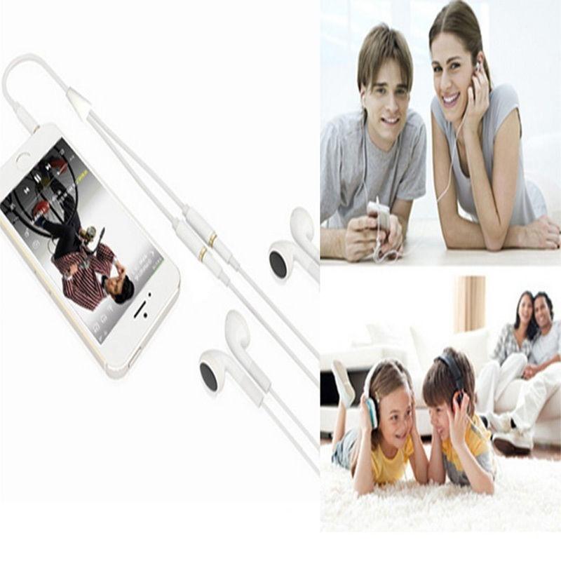 3,5 мм аудио микрофонный разветвитель Y-кабель адаптер для наушников 1 штекер на 2 двойных гнезда