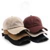 Hat Japanese Women's Spring and Autumn Solid Color Retro Ripped Cap Outdoor Men's Travel Personalized Sunscreen Shading Baseball Cap
