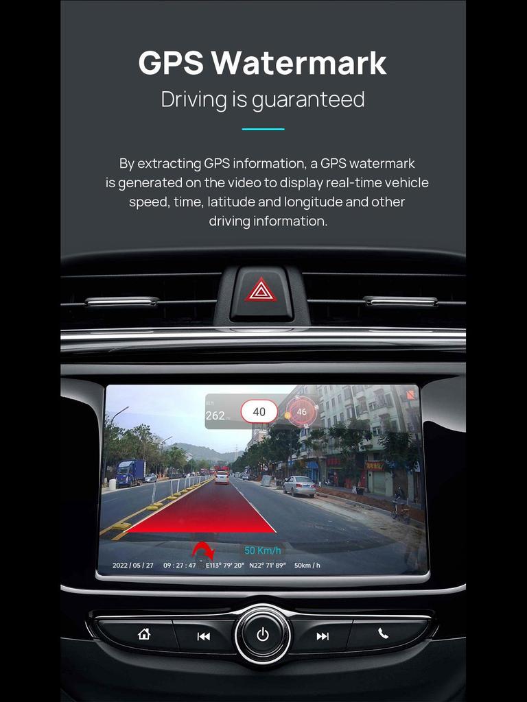 Видеорегистратор ADAS HD Starlight Night Vision из цинкового сплава с центральным управлением через USB