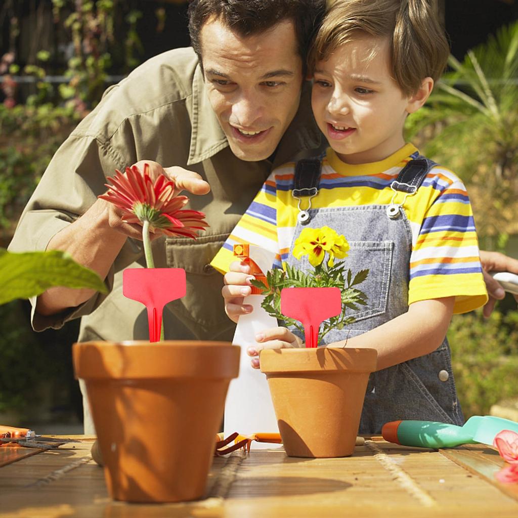 50 Pcs Garden Markers Plant Labels T-Type Plant Tags Outdoor Garden Sign