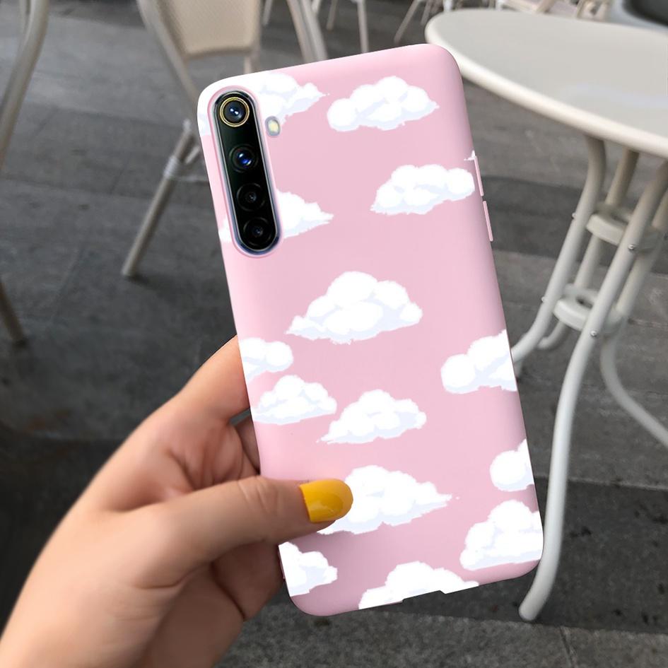 Для Realme 6 6 Pro Чехол Милые Узоры Молочной Коровы и Цветов Мягкая Задняя Крышка Для OPPO Realme 6 6S 6Pro RMX2061 Coque Funda Realme6 Capa