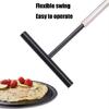 Профессиональные кухонные принадлежности из нержавеющей стали Распределитель для крепов с пластиковой ручкой Подходит для кухни для приготовления блинов