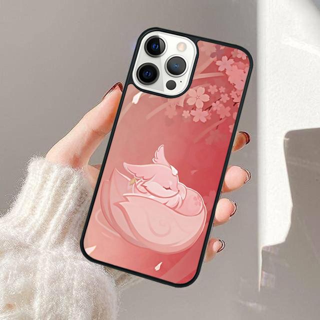 Чехол для телефона Genshin Impact Яэ Мико Для iPhone 17 Air 13 12 14 15 16 Чехол Для Apple Pro Max Plus Coque