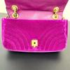 [Pre-Owned] GG Marmont Vintage Logo Quilted Velvet Shoulder Bag Small - Very Good #N9DQQ1