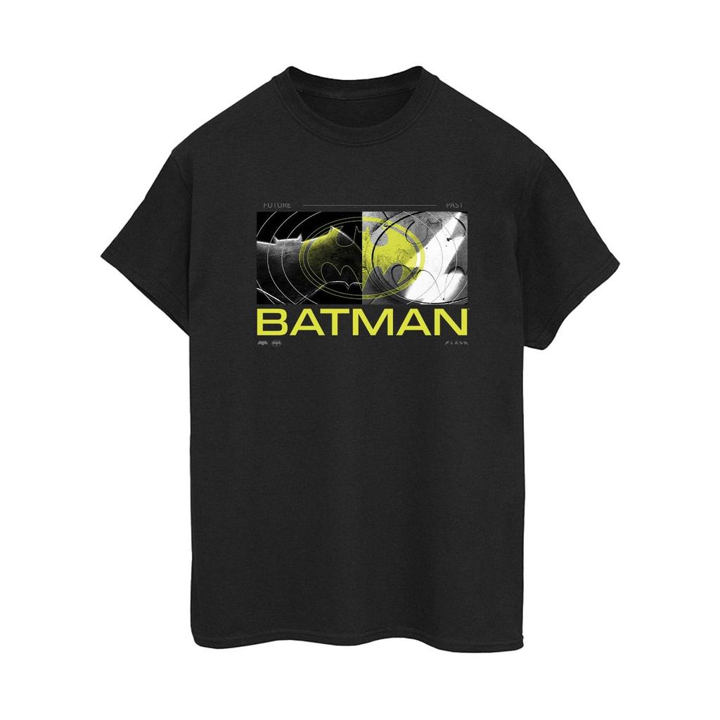 DC Comics Womens/Ladies The Flash Batman Future To Past Cotton Boyfriend T-Shirt