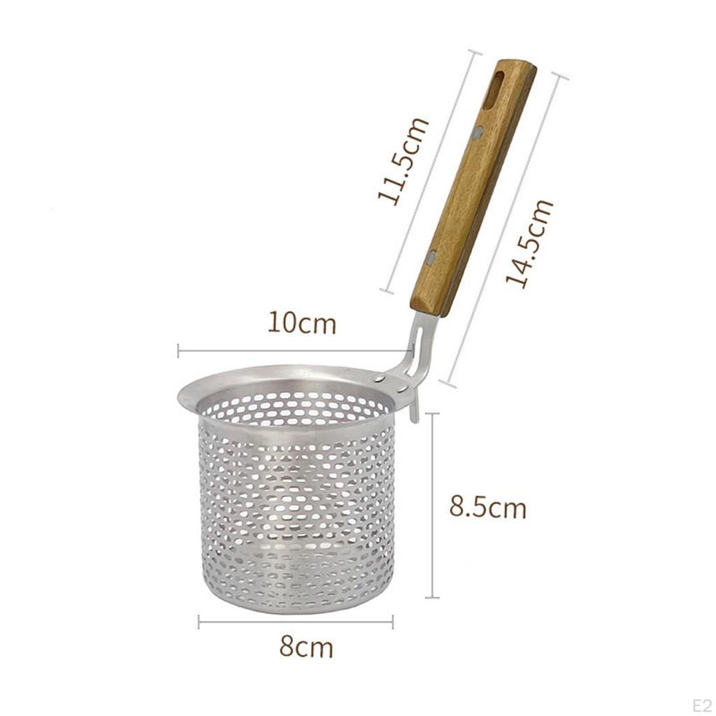 Корзина для картофеля фри, сетчатая корзина для жарки, ложка для предотвращения ожогов, дуршлаг для готовки, бытовой