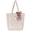 Ocel Mineed by Oshi Window Tote Bag with Ribbon, Carabiner, and Removable Sheet (Ivory)