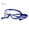 Детские очки для плавания с зажимом для носа, водонепроницаемые, без утечек, с защитой от запотевания и УФ-излучения, прозрачные линзы, силиконовые очки для мальчиков и девочек, подводное плавание с маской и трубкой
