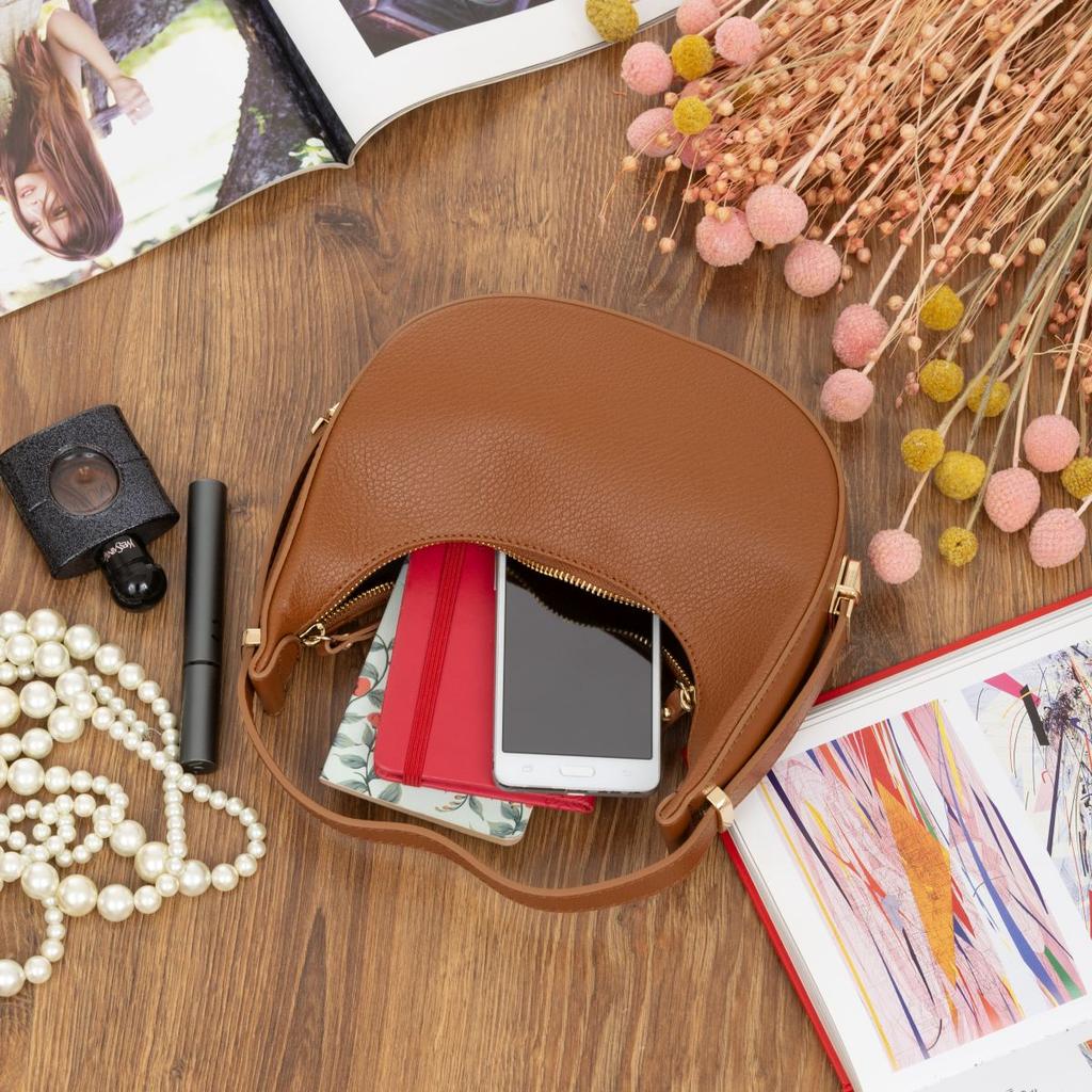 Small Women' Leather Bag Violo Powder