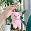 Stuffed Animals Hanging Pig Keychain Crooked Head Pig Pendant Creative Piggy Stuffed Doll  Kid Gift