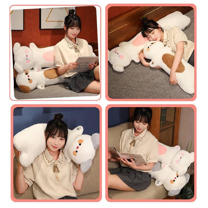 Long Plush Dog Pillow Toy Cartoon Stuffed Animal Doll Decoration Gifts Kids