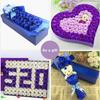 Wedding Decor Christmas Rose Soap Flower Rose Flower with Bear Bath Soap Petal Artificial Decor