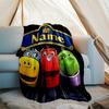 Personalized Custom Name Blanket - Chuggington Print Design,Blanket for Sofa,Bed,Travel,Camping - Soft and Warm, Great Gift