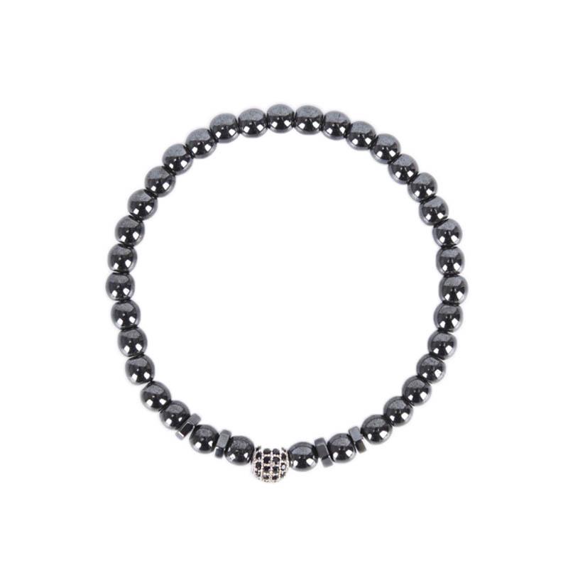 Магнитный гематитовый камень из бисера, браслет, магнит для здравоохранения, мужской ювелирный подарок