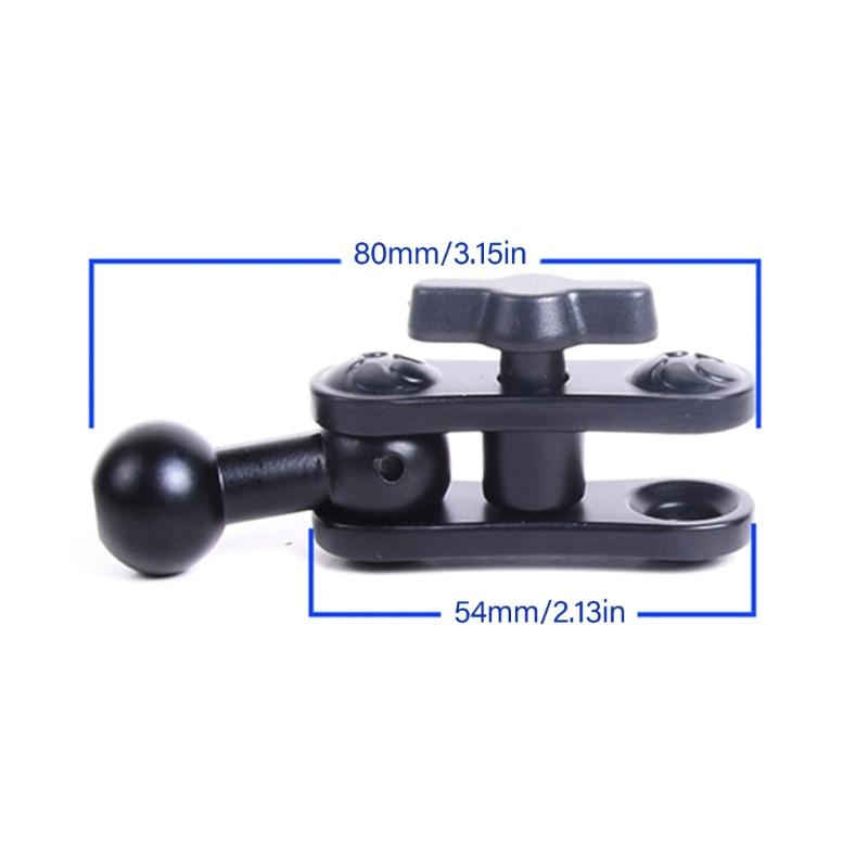 Aluminum 17mm Ball Mount Extension Adapter, Rotation Extension Rod for Car Air Vent Dashboard  Phone Holder