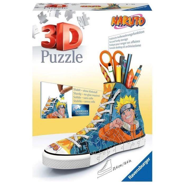 Puzzle 3D - Ravensburger - Sneaker Naruto - 108 pièces - Bleu