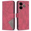 For TECNO Pova 6 Neo Phone Cases Wallet Stand Geometry Imprint Leather Cover