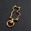Золотое Серебряное Покрытие Кольцо-Соединитель Кот Цинковый Цинковый Сплав DIY Пряжка для Брелока DIY Ювелирные Изделия