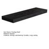 Wall Mounted Floating Shelf 22lbs Load-capacity Smooth Edge Burr Free Easy Installation Bathroom Storage Holder Floating Shelf