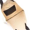 Used JIL SANDER Flat Shopper Square Tote Bag canvas leather Beige Black Used Women