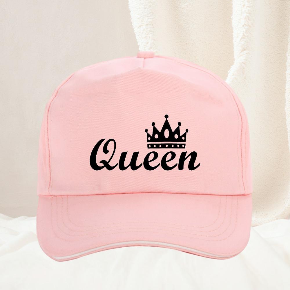 Высококачественная Бейсболка Королева Вышивка Буквы Snapback Кепки Пара Влюбленные Хип-Хоп Gorras Повседневные Унисекс Женские Кепки