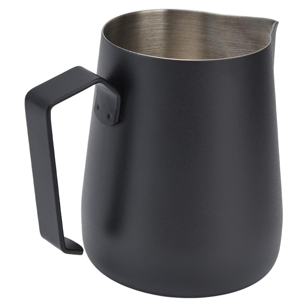 Кувшин для вспенивания молока, утолщенная чашка для вспенивания молока 450 мл с острым носиком для кофемашины CafeBlack