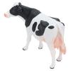 Simmental Cattle Figurine Plastic Realistic Cow Black White for Home Desk Decoration Party Gift