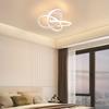 Plafonnier LED - NETTLIFE - Blanc fleur à quatre feuilles - 28 W - 3000 K (blanc chaud) - Métal