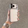 Роскошный Матовый Прозрачный Чехол Для iPhone 17 Air 16 Pro Max Plus Позолоченная Рамка Защита Линзы Пленка Противоударный Жесткий Прозрачный PC Чехол