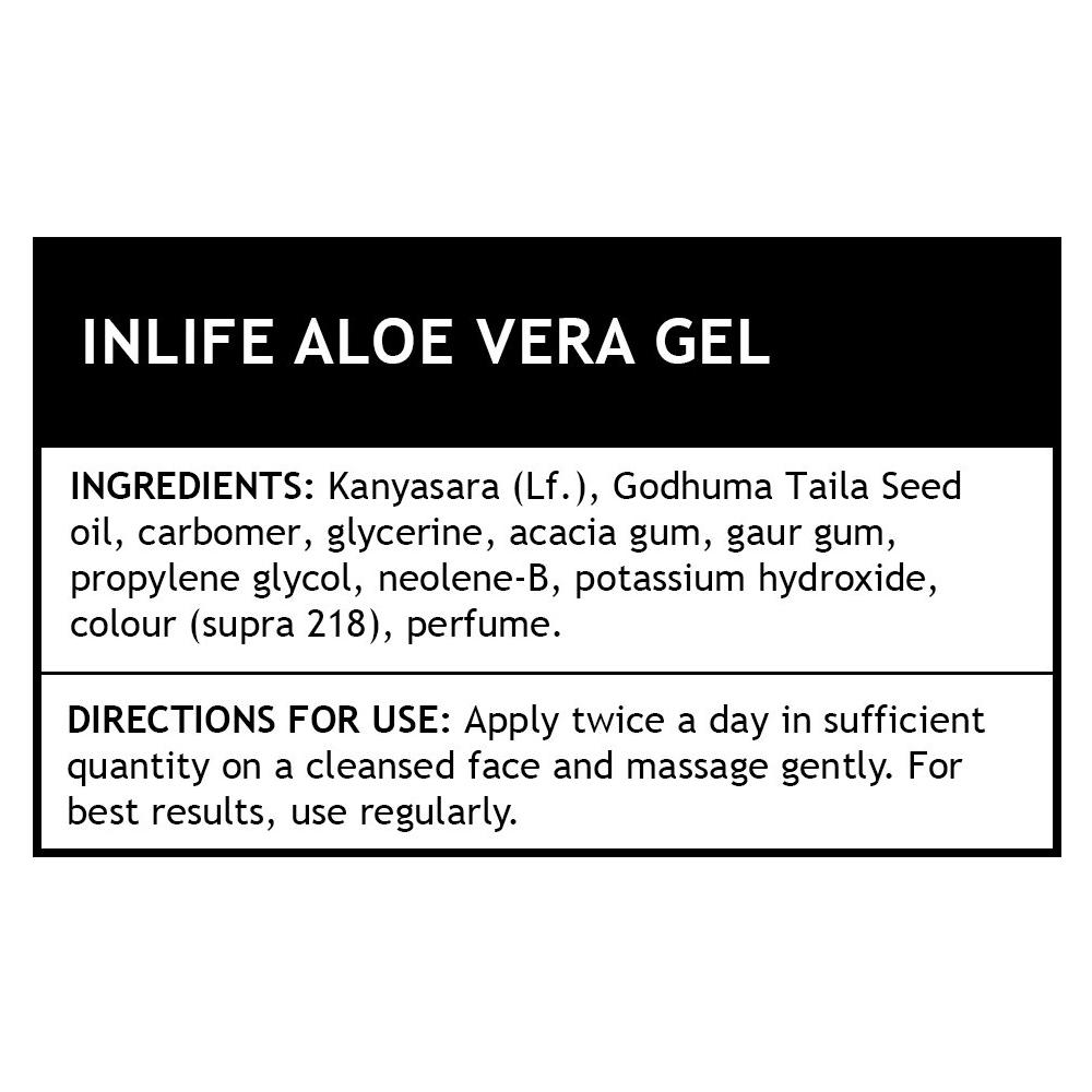 Заживляющий гель Алоэ вера (100 г), Aloe Vera Gel,  INLIFE